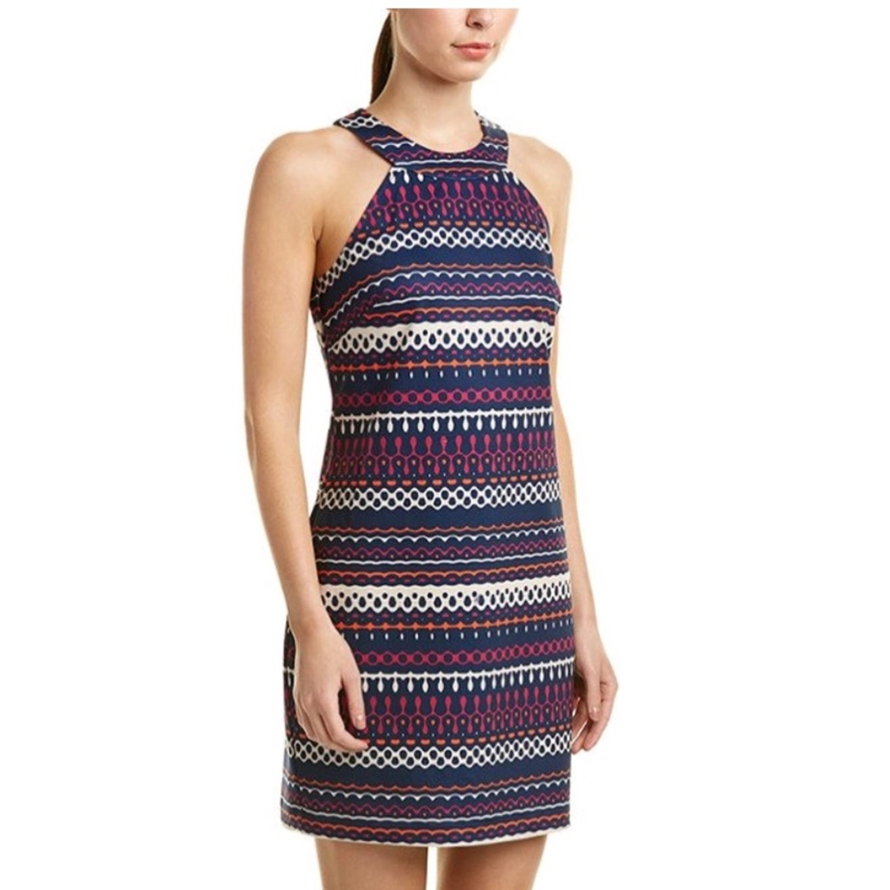 NWT - TRINA TURK Navy Halter dress